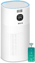 RKIN HEPA 14 Smart Air Purifier - Large Room Air Purifier with PM2.5 Monitor, WiFi & App Control for Pet Hair, Odors, Pollen & Smoke for Home, Covers Up to 663 Ft², Auto, Turbo, and 29.5db Sleep modes