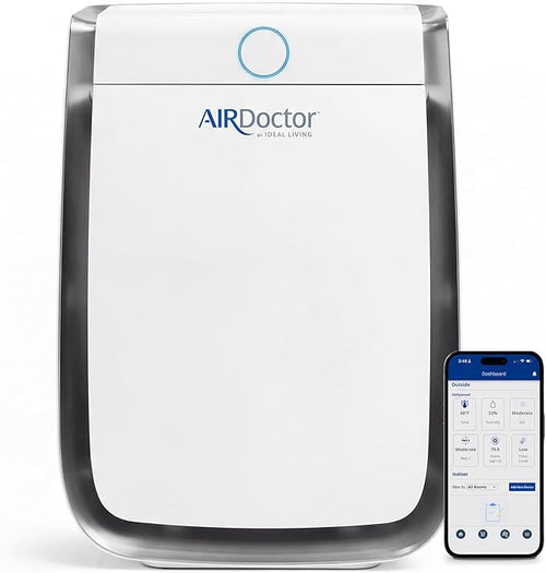 AIRDOCTOR 3500i SMART Air Purifier for Living Rooms and Bedrooms 3-Stage Filtration with Pre-Filter, UltraHEPA, Carbon/VOC Captures Particles 100 Times Smaller Than Standard HEPA